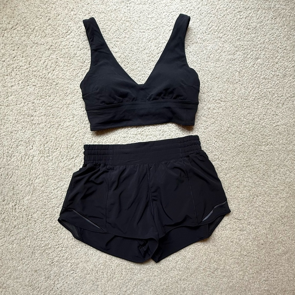 lululemon athletica Black Athletic Shorts